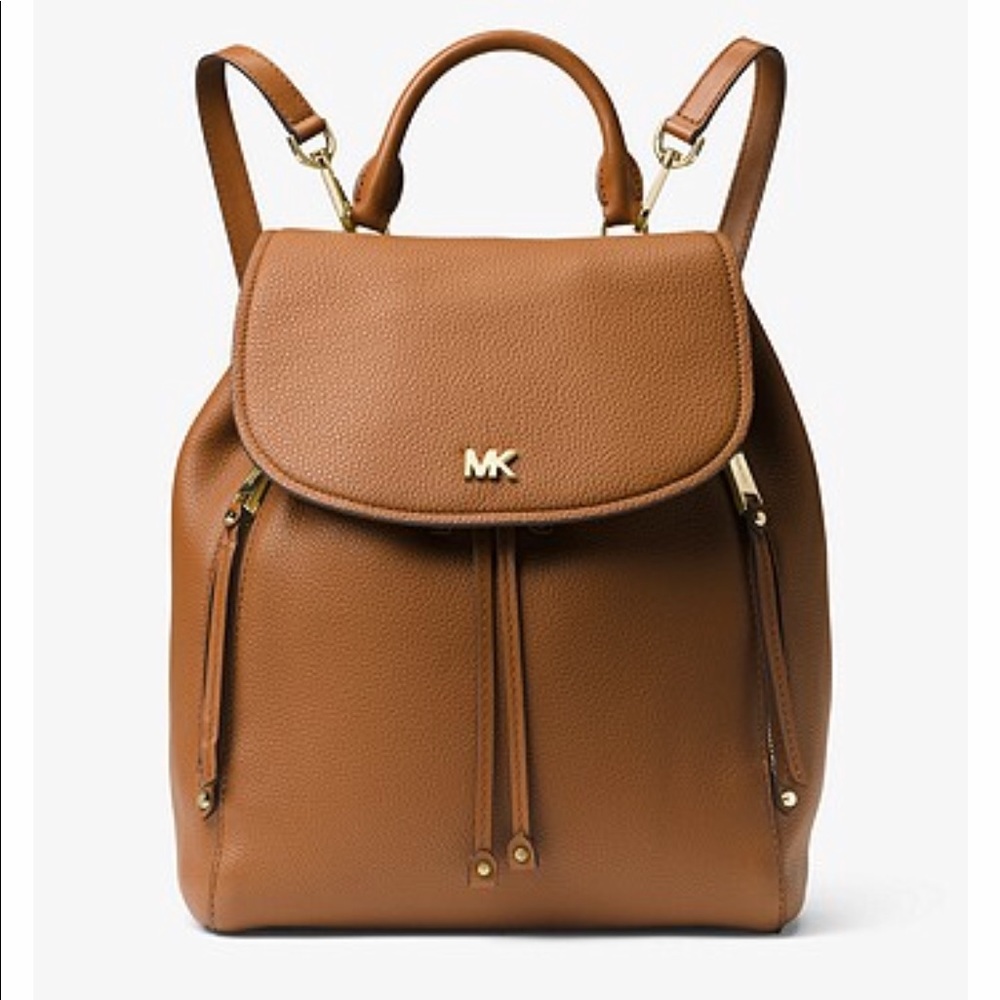 MK medium leather backpack
